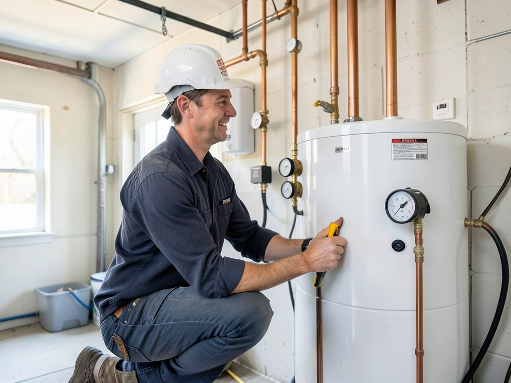 The process of installing a new whole home water p
